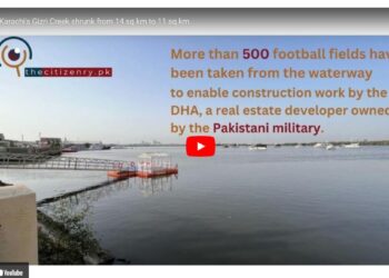 How Karachi’s Gizri Creek shrunk from 14 sq km to 11 sq km